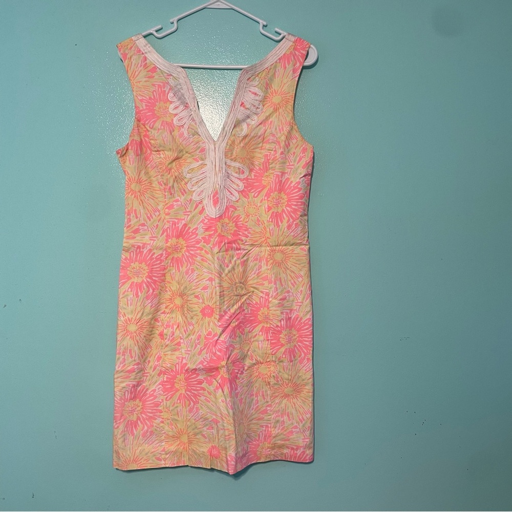 Lilly Pulitzer Pink and Yellow Floral Dress